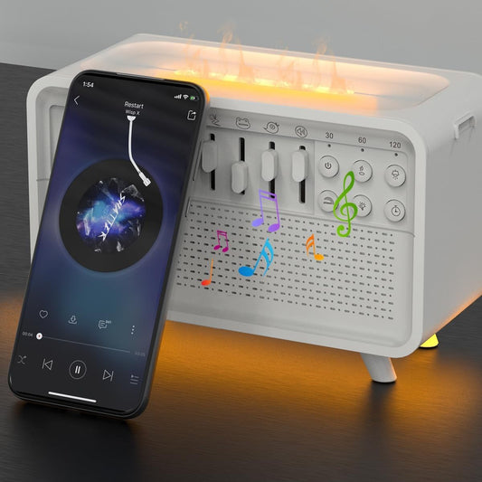 Drift Into Dreamland – All-In-One Night Companion with White Noise, Humidifier & Bluetooth Speaker